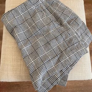 Black and white shorts